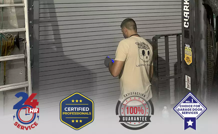 Garage Door Bottom Panel Repair in Parkland, FL